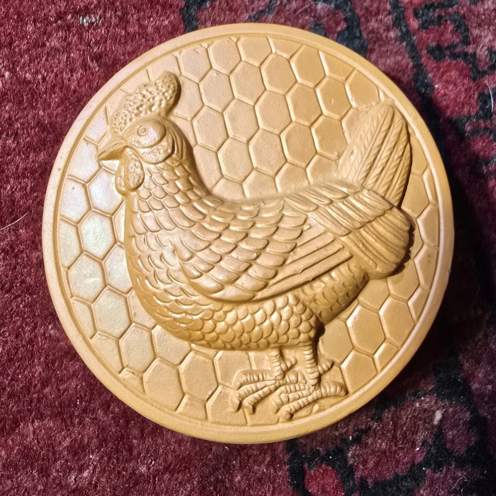 Ceramic Chicken Dish For Cooking Or Decor